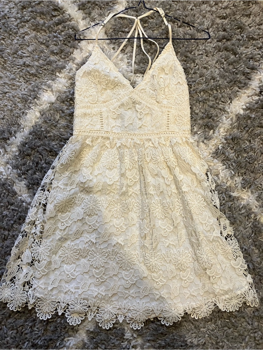 White Lace Hollister Dress